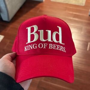 Budweiser Red Hat - Brand New